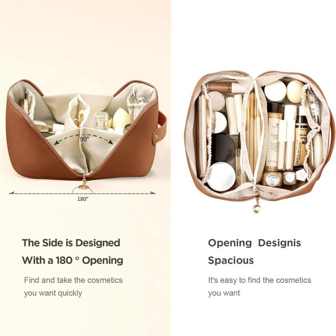 Makeup bag compartments