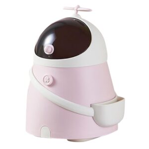 cute desktop trash can pink astronaut design